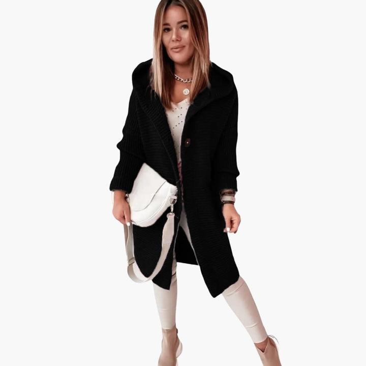 Damen Cardigan mit Kapuze