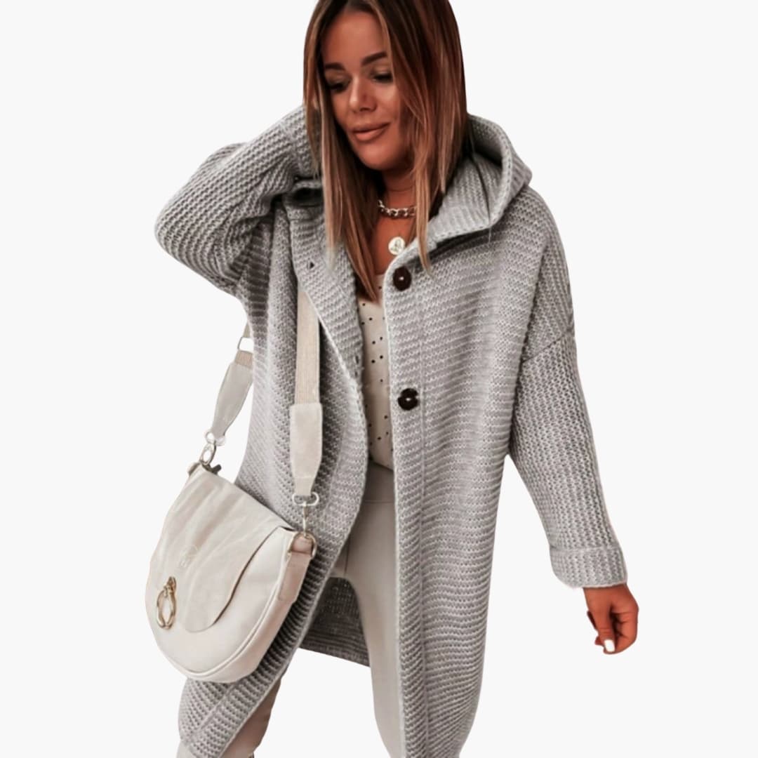 Damen Cardigan mit Kapuze
