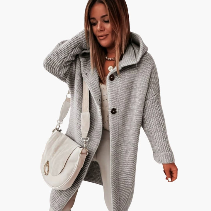 Damen Cardigan mit Kapuze