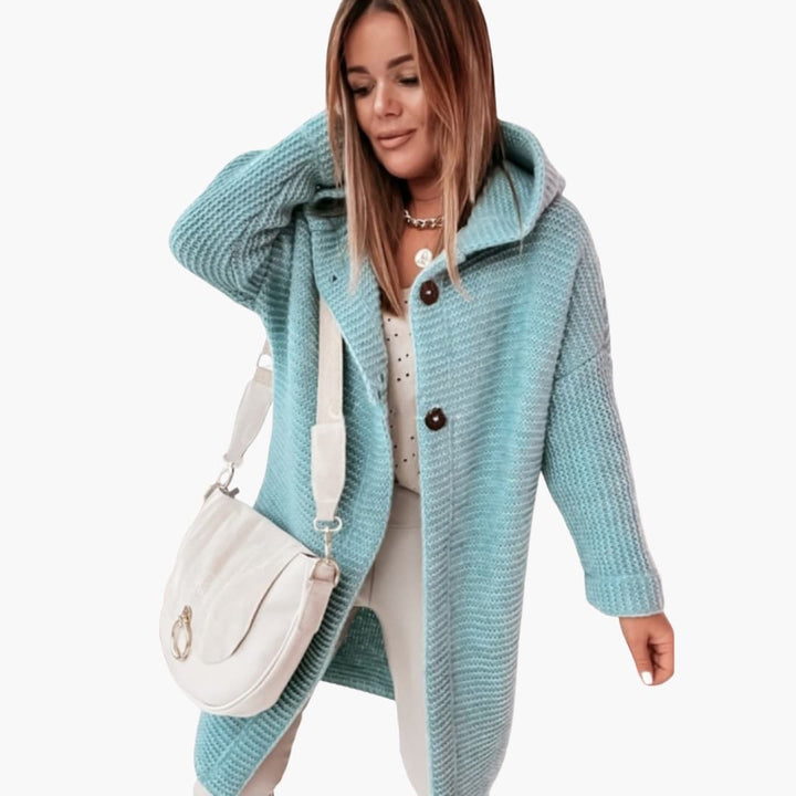 Damen Cardigan mit Kapuze