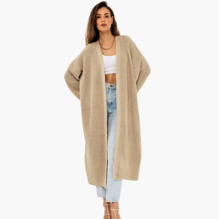 Damen Cardigan mit offenem Frontdesign