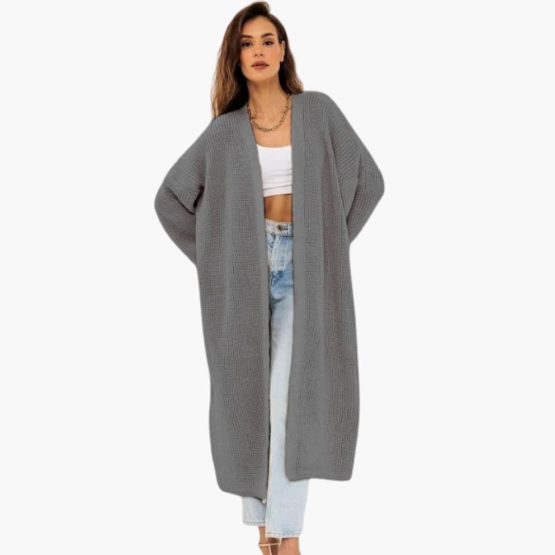 Damen Cardigan mit offenem Frontdesign