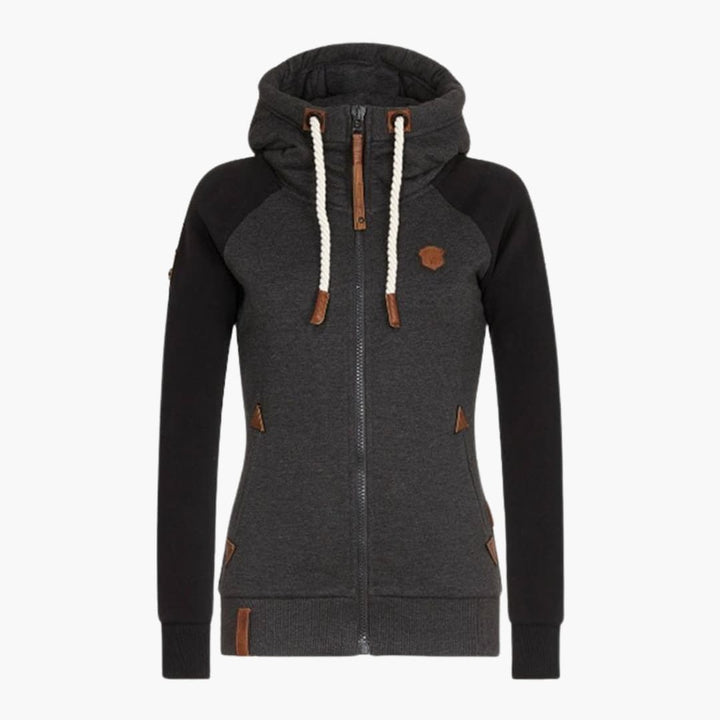 Damen Hoodie mit Kordelzug Kapuze