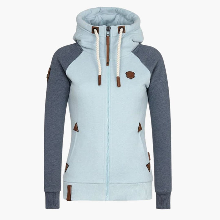 Damen Hoodie mit Kordelzug Kapuze