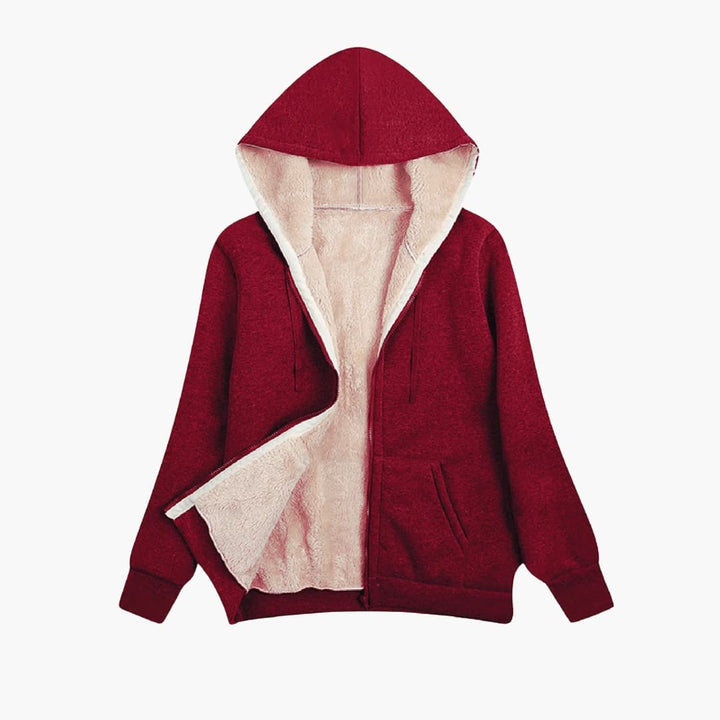 Damen Kapuzenjacke mit Reißverschluss