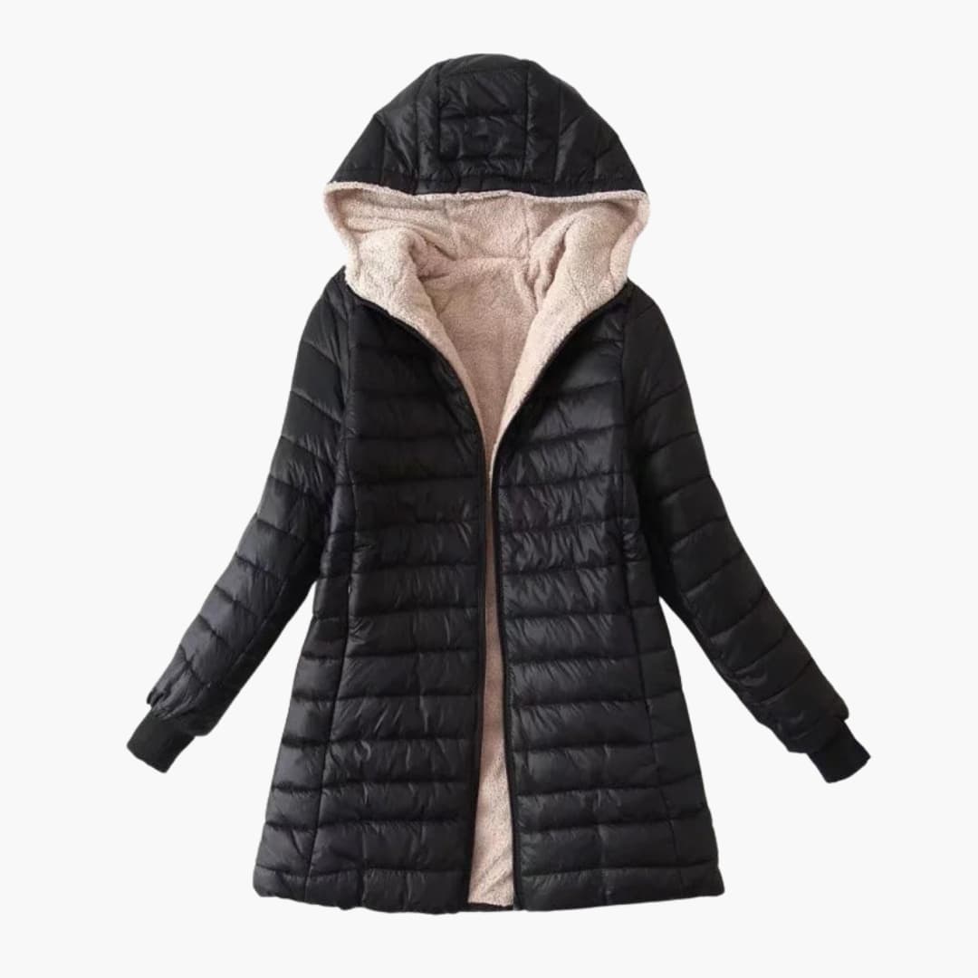 Damen Kapuzenjacke mit Steppoberfläche
