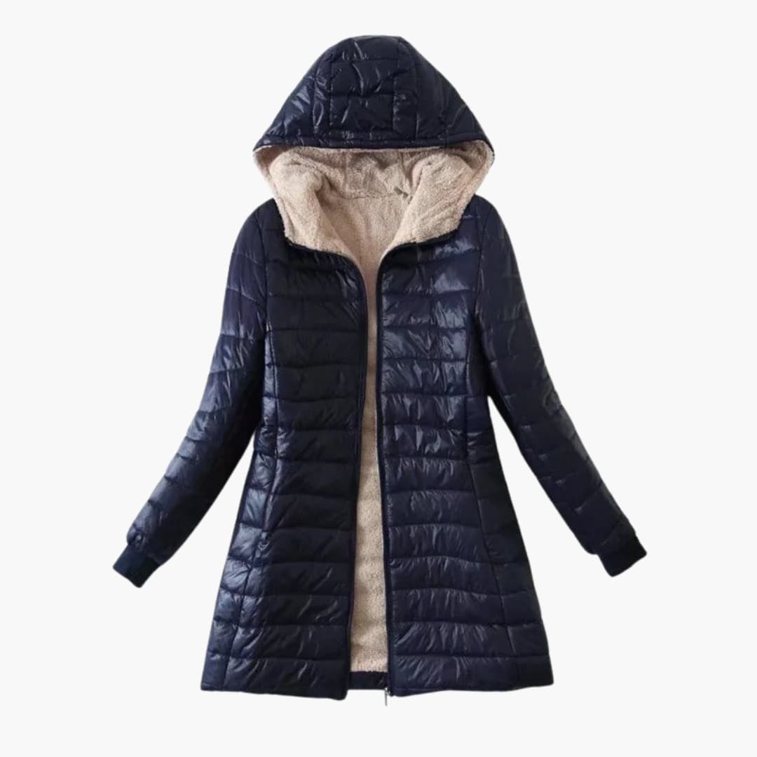 Damen Kapuzenjacke mit Steppoberfläche