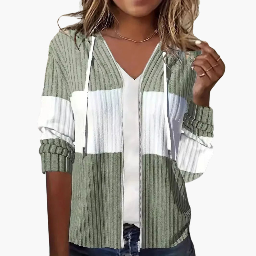 Damen Kapuzenpullover mit Reißverschluss
