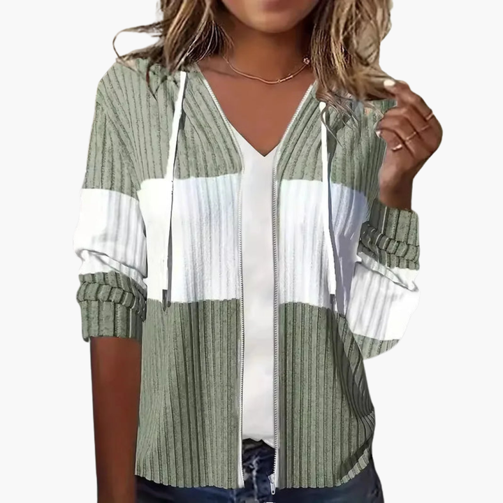 Damen Kapuzenpullover mit Reißverschluss