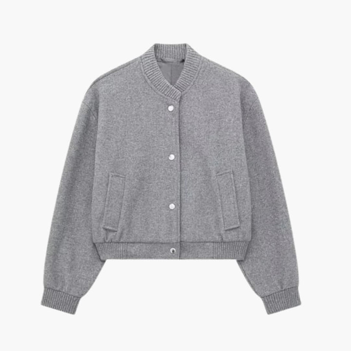 Damen Kurzjacke mit Knöpfen und Fronttaschen