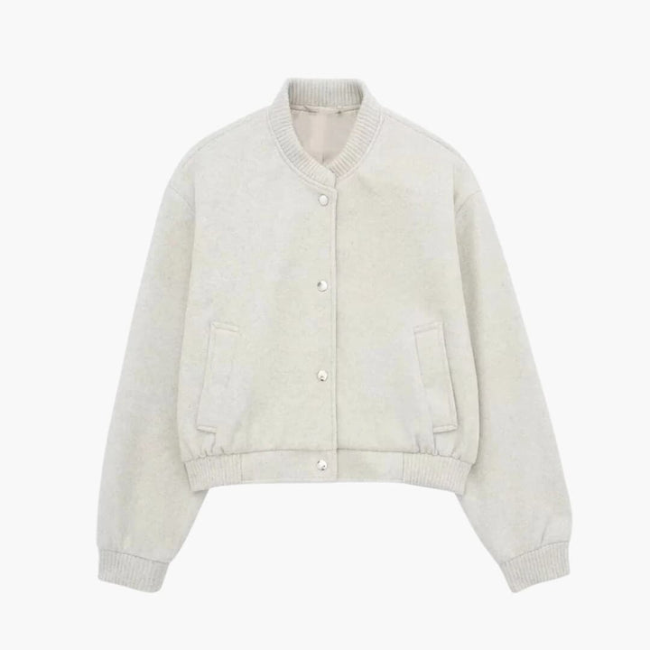 Damen Kurzjacke mit Knöpfen und Fronttaschen