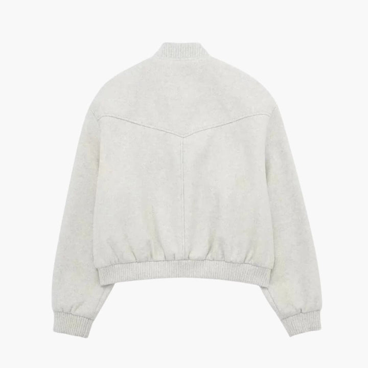 Damen Kurzjacke mit Knöpfen und Fronttaschen
