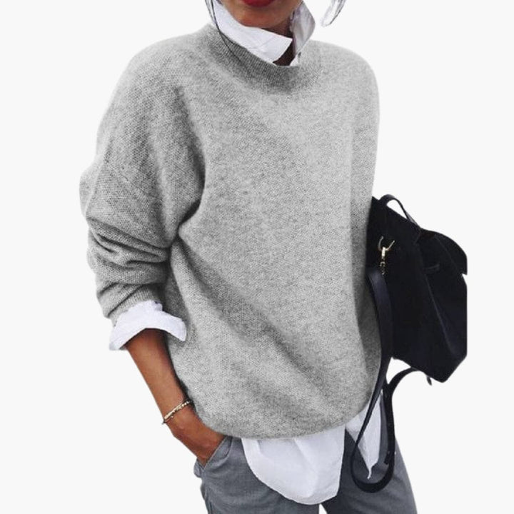 Damen Pullover mit Rundhalsausschnitt