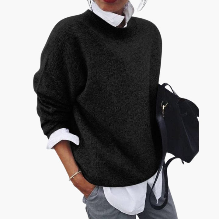 Damen Pullover mit Rundhalsausschnitt