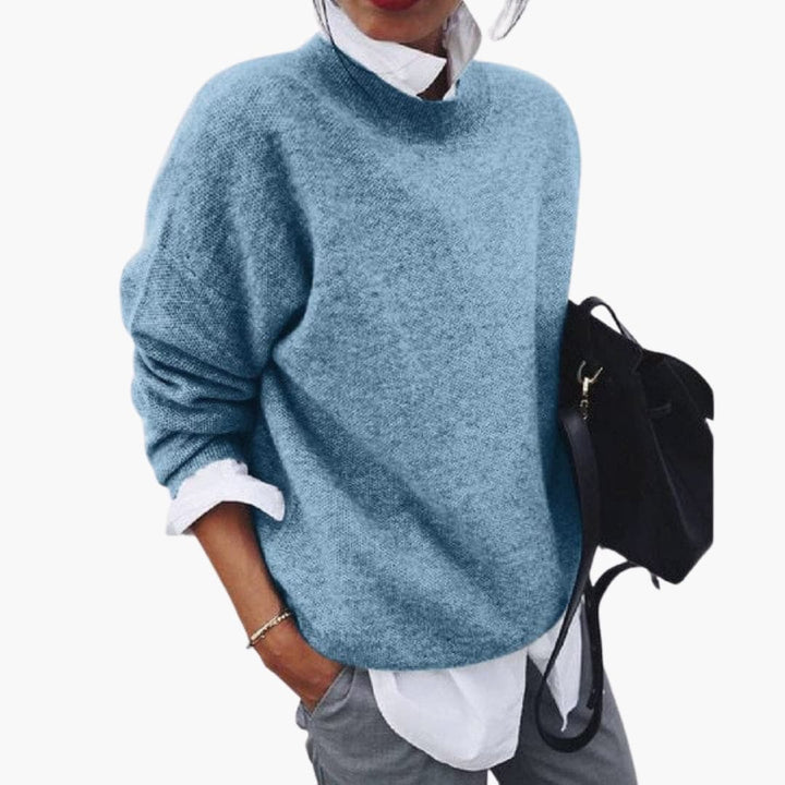 Damen Pullover mit Rundhalsausschnitt