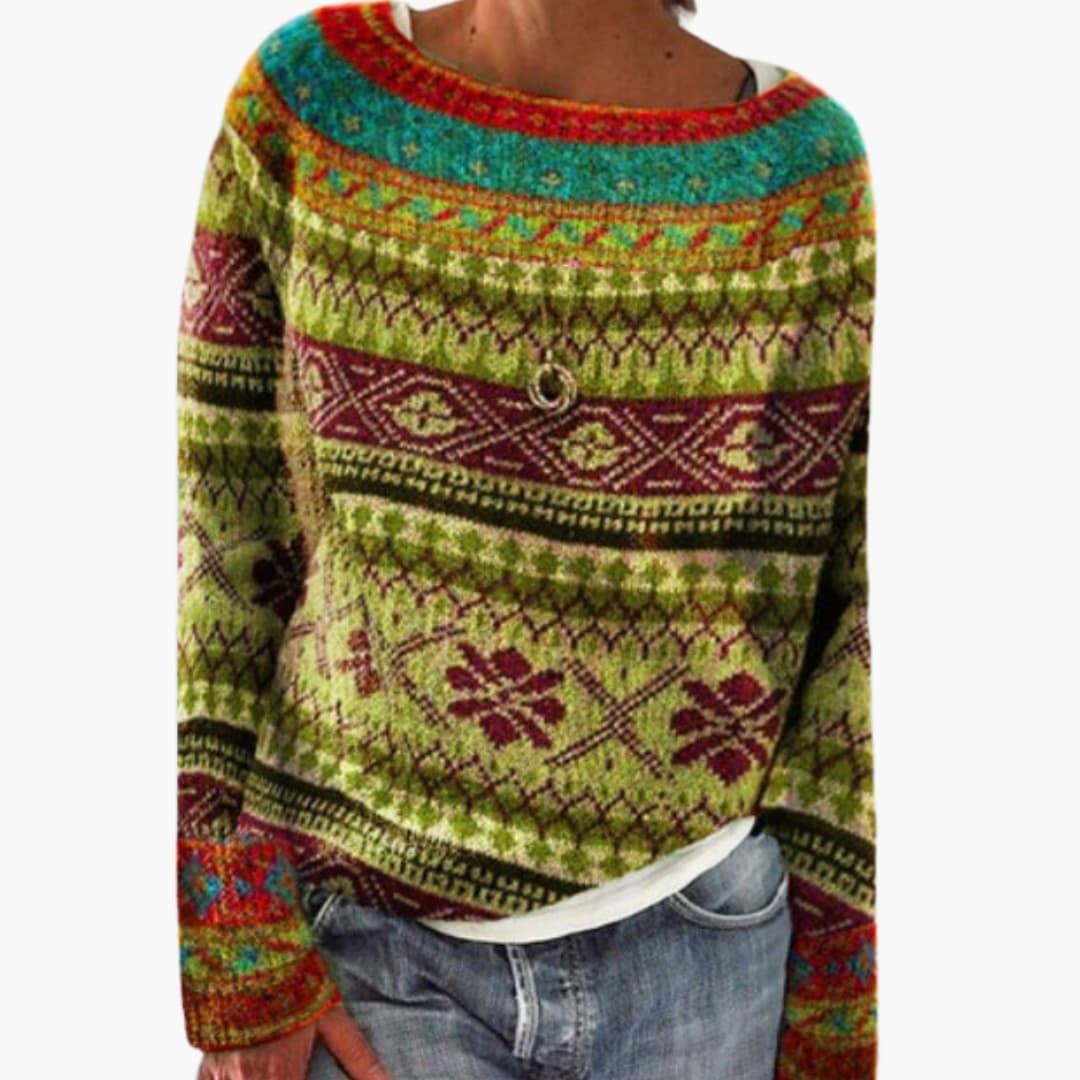 Damen Pullover mit Strickmustern