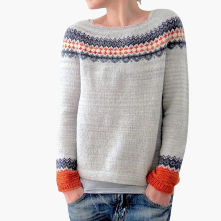 Damen Pullover mit Strickmustern