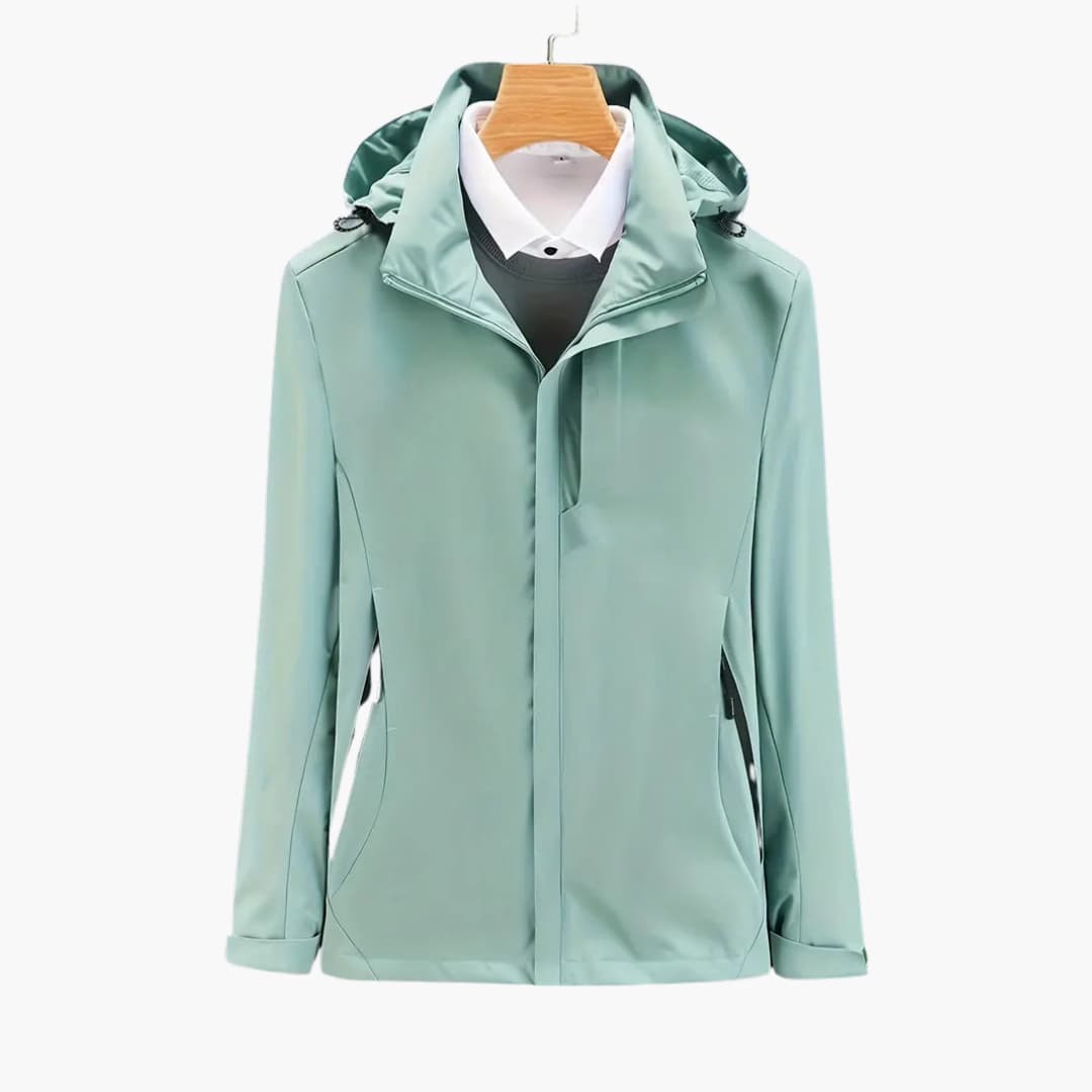 Damen Skijacke mit Kapuze und Reißverschluss