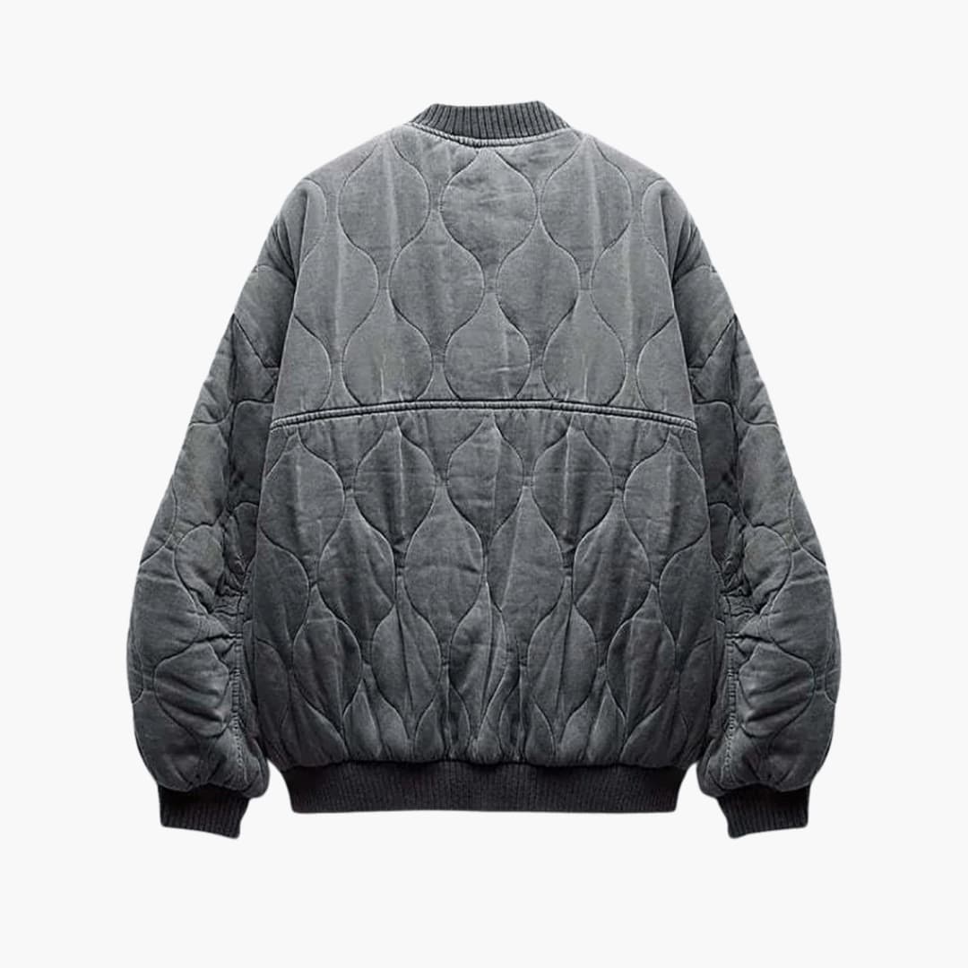 Damen Steppjacke mit Druckknöpfen