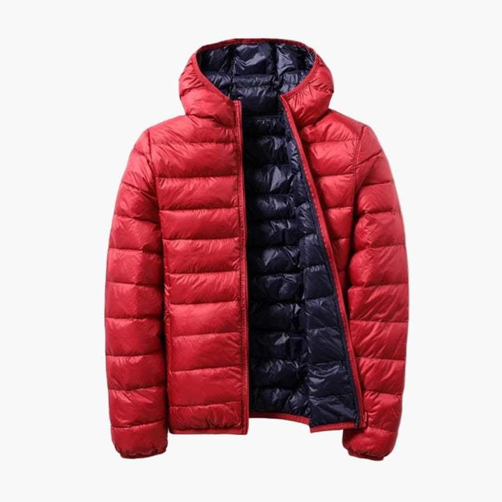 Damen Steppjacke mit Kapuze und Reißverschluss