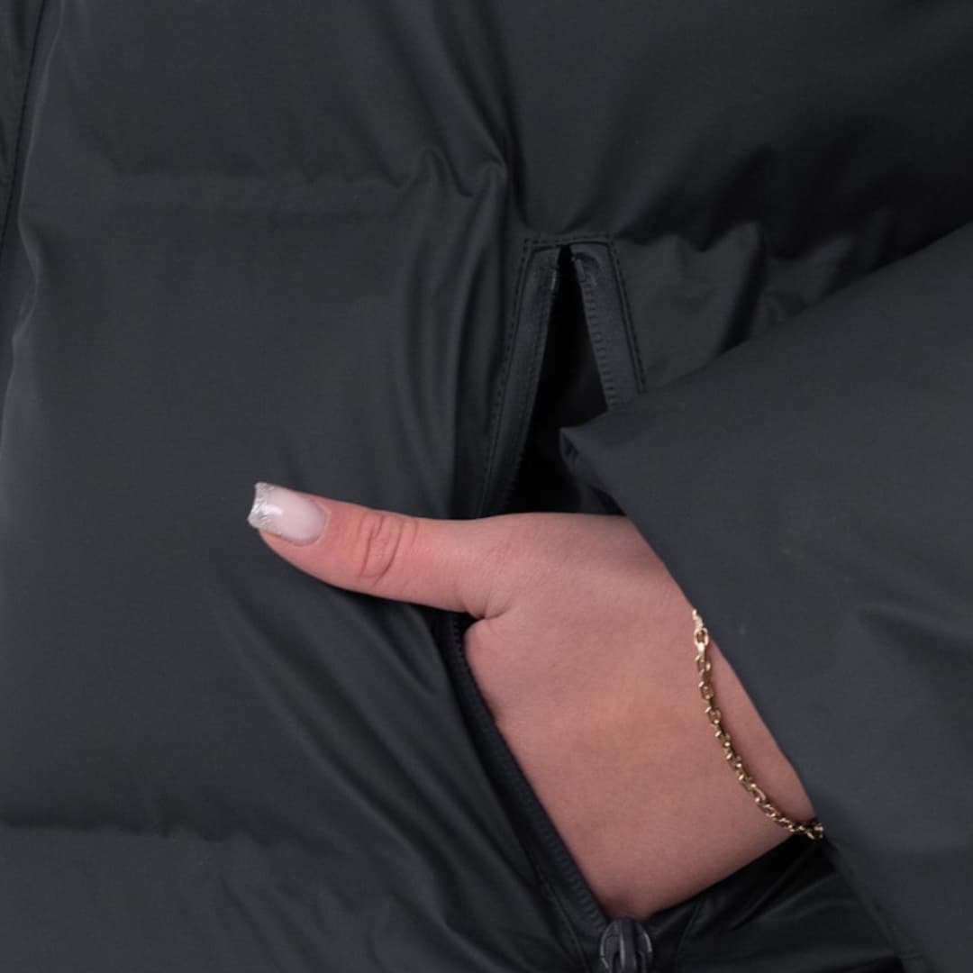 Damen Steppjacke mit Kapuze und Reißverschluss