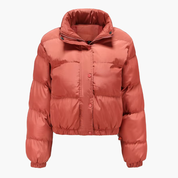 Damen Steppjacke mit Kapuze und Reißverschluss