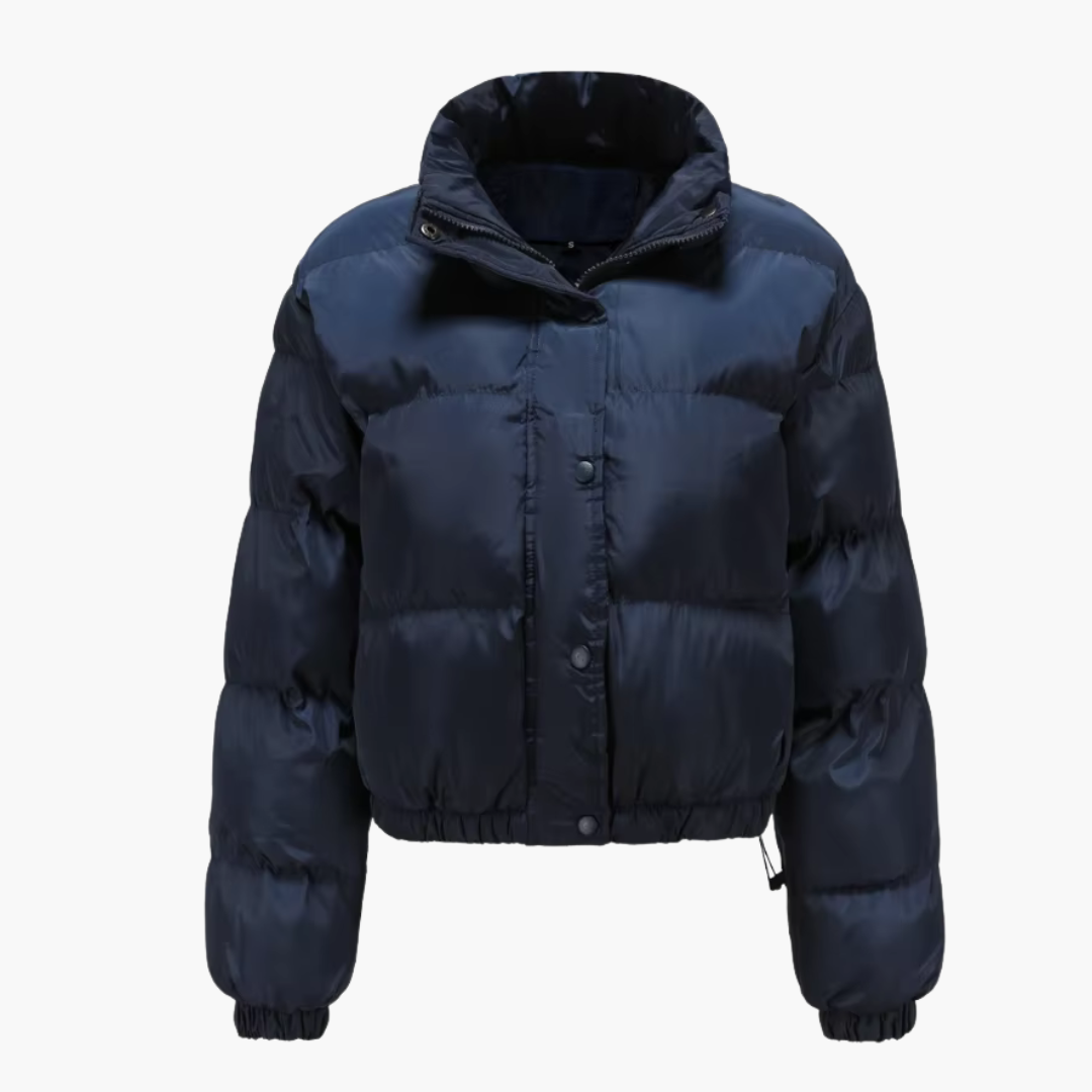 Damen Steppjacke mit Kapuze und Reißverschluss