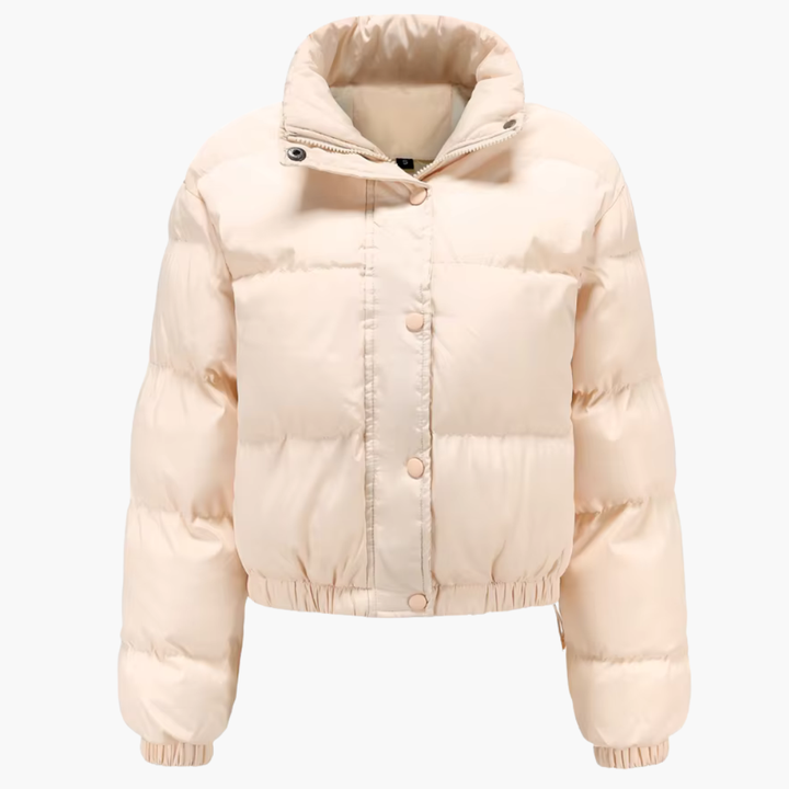 Damen Steppjacke mit Kapuze und Reißverschluss