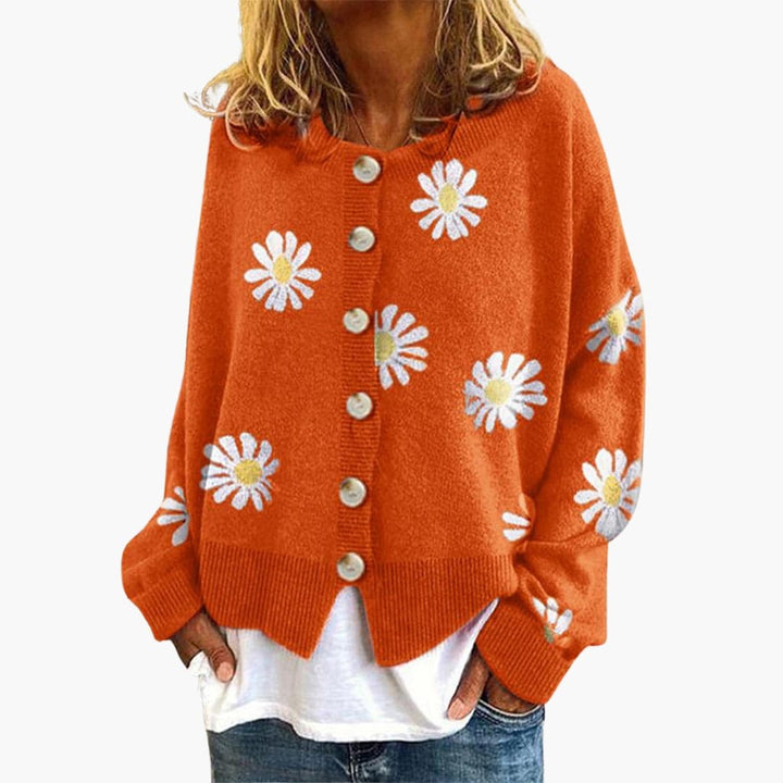 Damen Strickjacke mit Knopfleiste