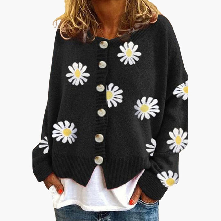Damen Strickjacke mit Knopfleiste