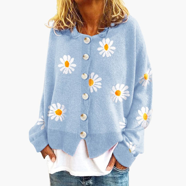 Damen Strickjacke mit Knopfleiste