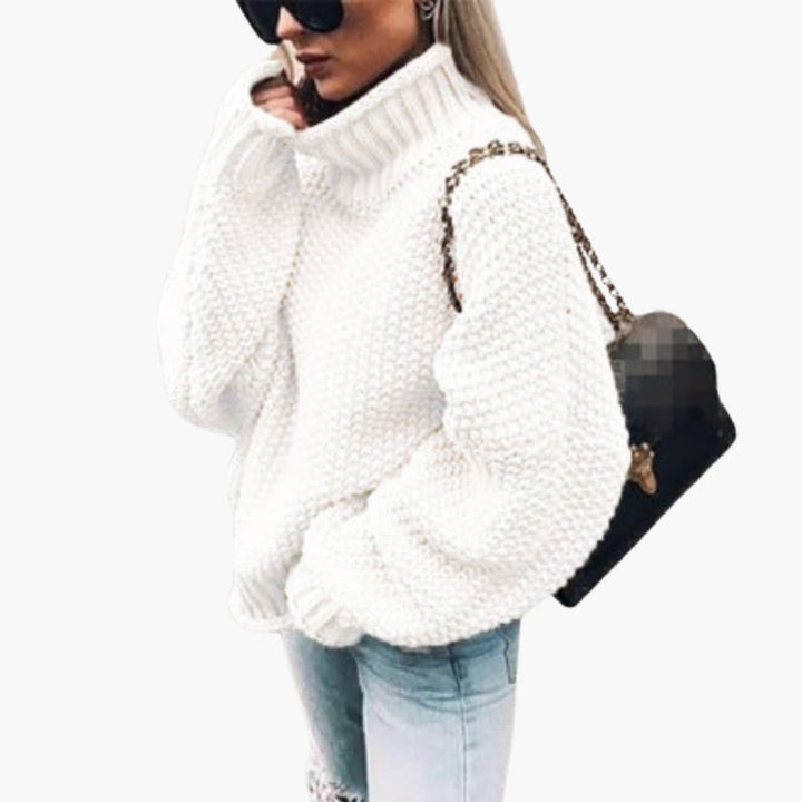 Damen Strickpullover mit langen Ärmeln