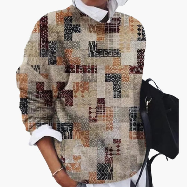 Damen Strickpullover mit langen Ärmeln