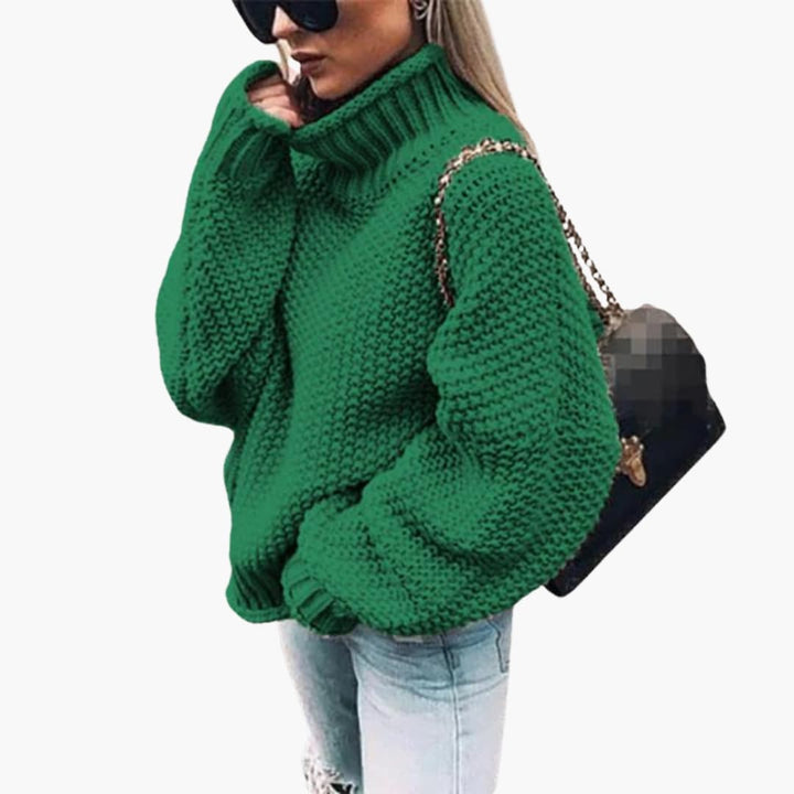 Damen Strickpullover mit langen Ärmeln