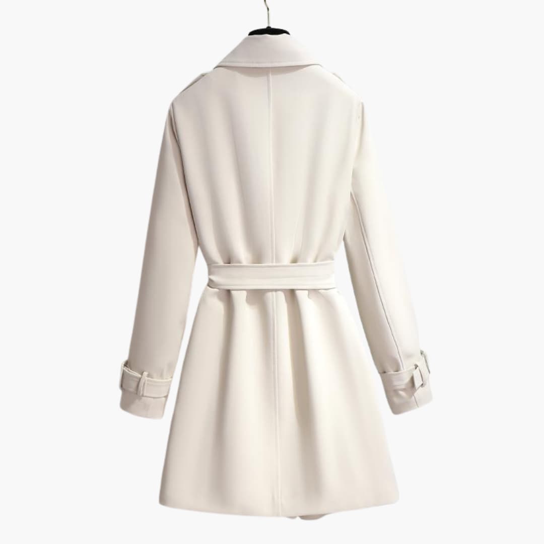 Damen Trenchcoat mit Taillengürtel und langen Ärmeln