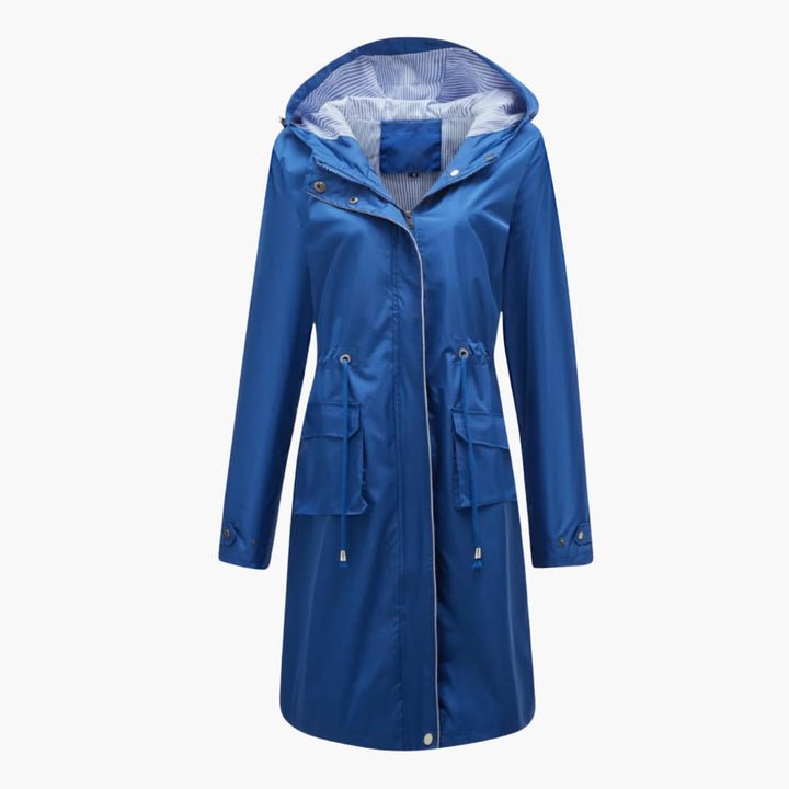Damen’s Kapuzen Trenchcoat mit verstellbarer Taille