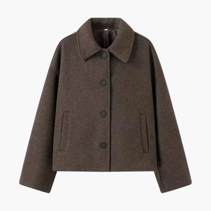 Damenjacke mit Oversized-Passform und Knopfverschluss