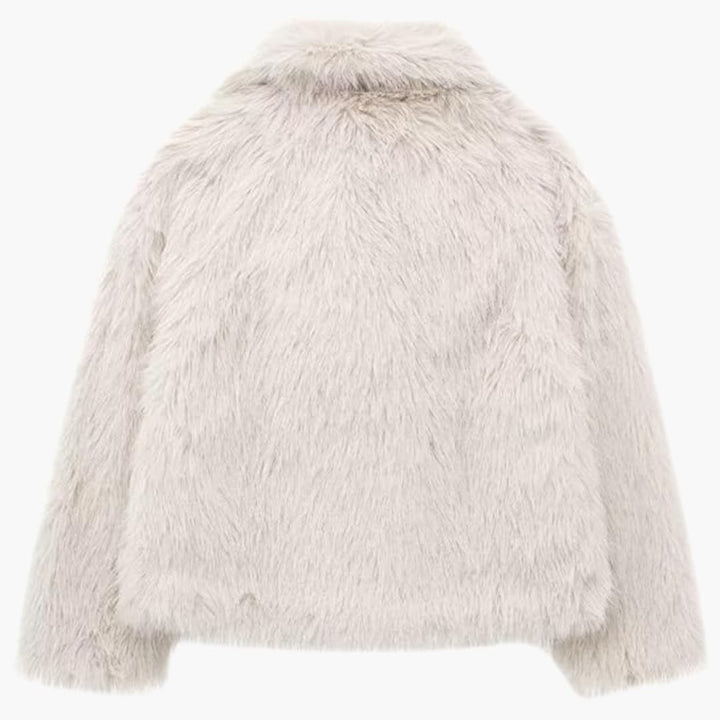 Mara | Flauschiger Mantel für Damen