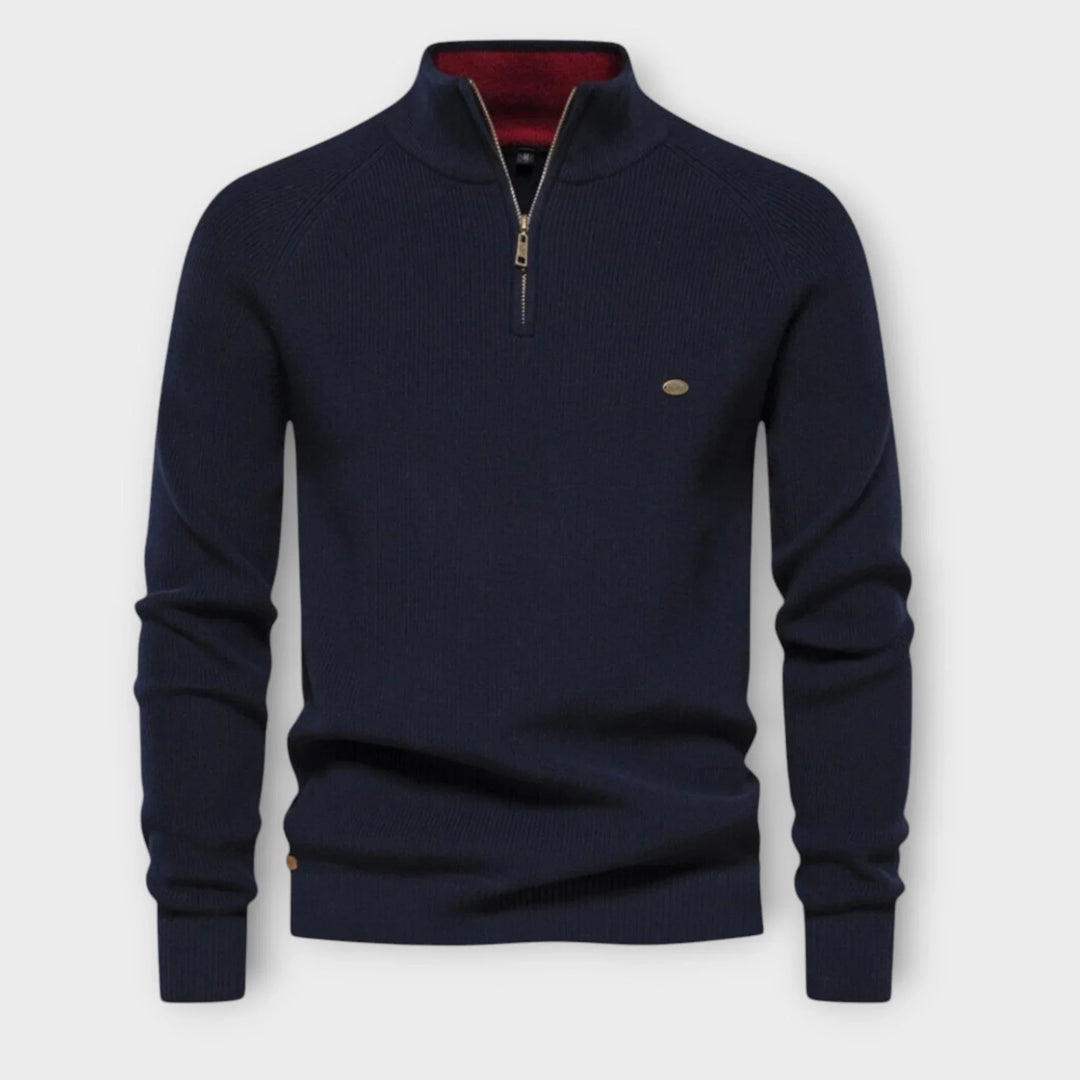 Halb-Zip Strickpullover für Herren