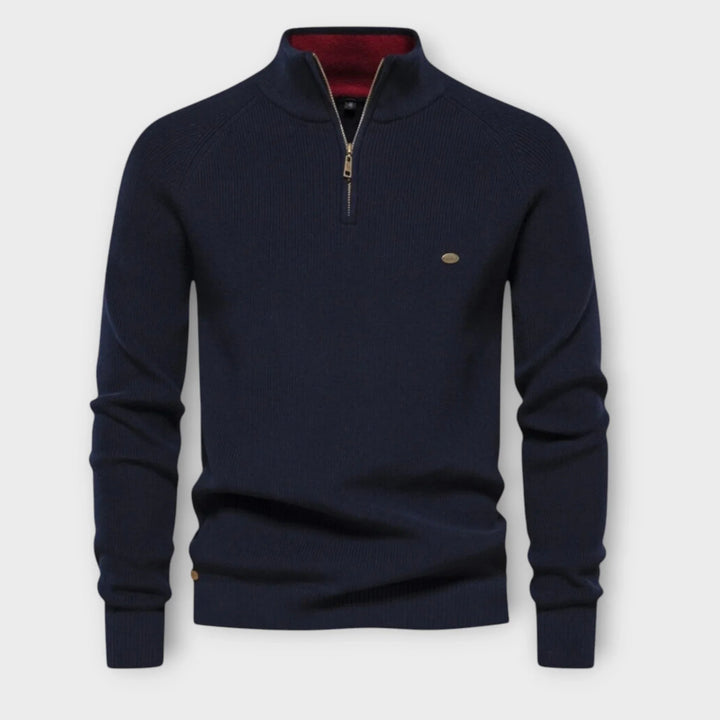 Halb-Zip Strickpullover für Herren