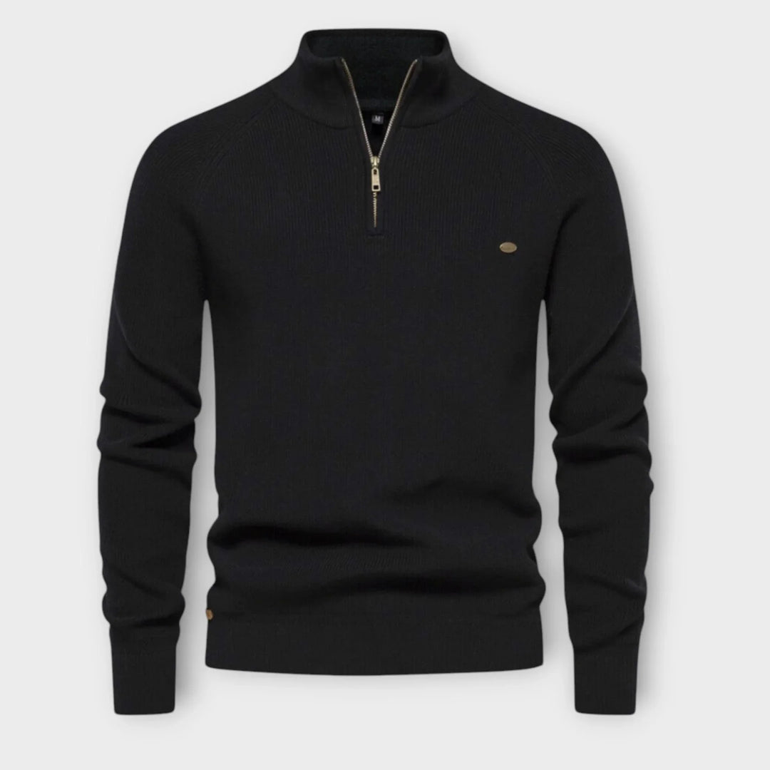 Halb-Zip Strickpullover für Herren