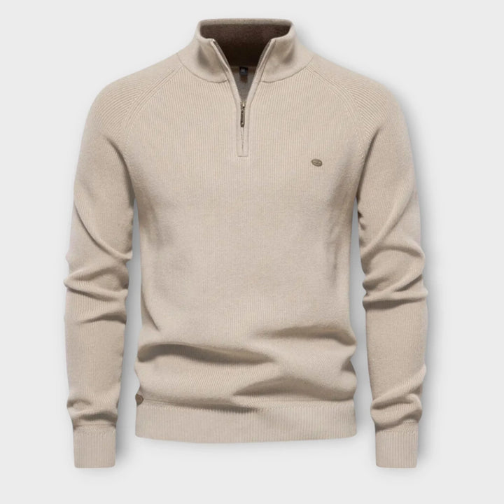 Halb-Zip Strickpullover für Herren