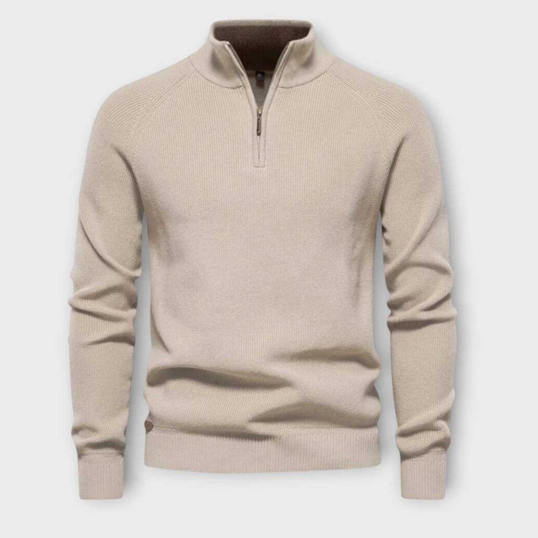 Halb-Zip Strickpullover für Herren