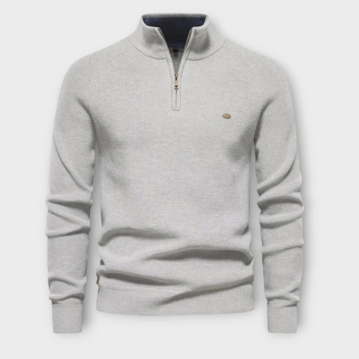 Halb-Zip Strickpullover für Herren