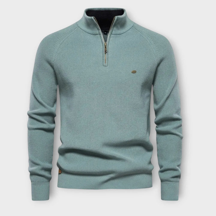 Halb-Zip Strickpullover für Herren