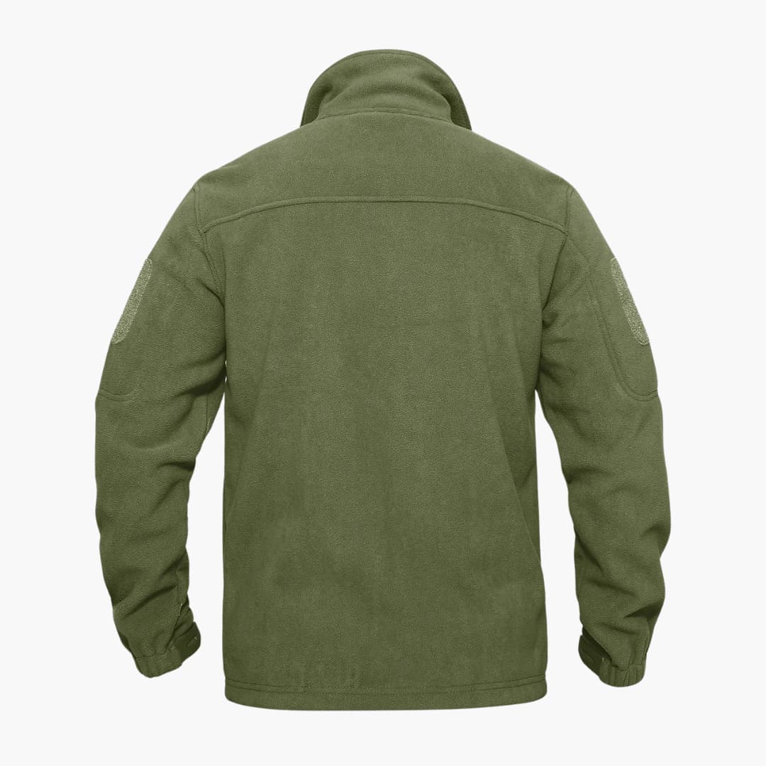 Fleecejacke für Herren mit Reißverschlusstaschen und Stehkragen
