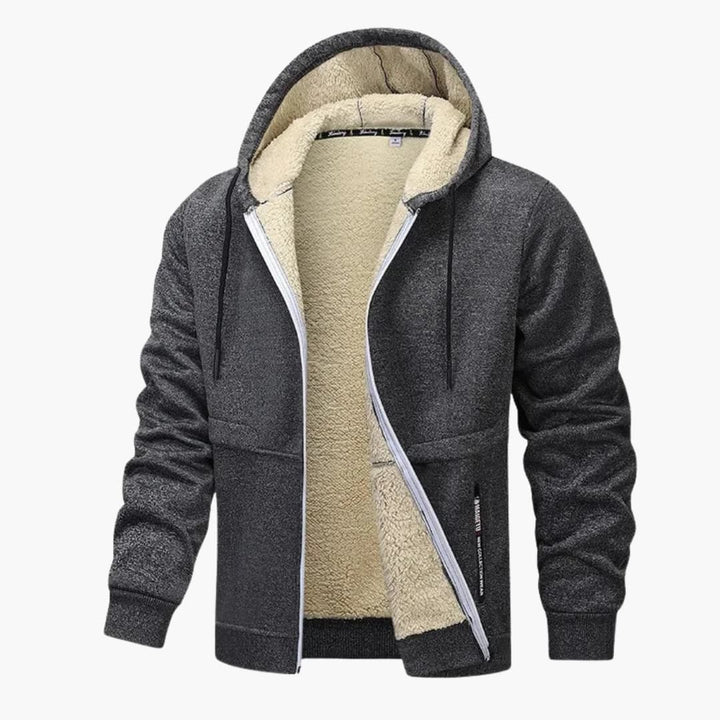 Fleecejacke für Herren mit Reißverschluss und langen Ärmeln