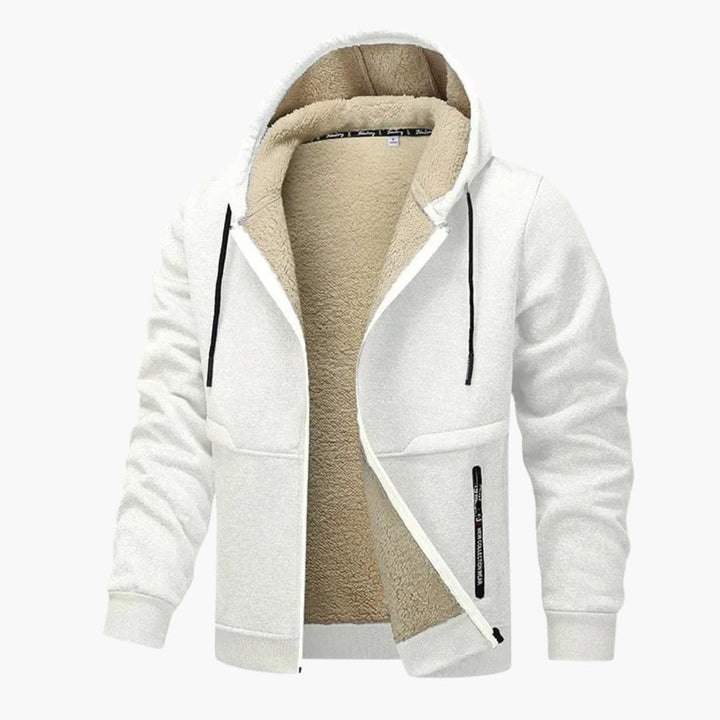 Fleecejacke für Herren mit Reißverschluss und langen Ärmeln