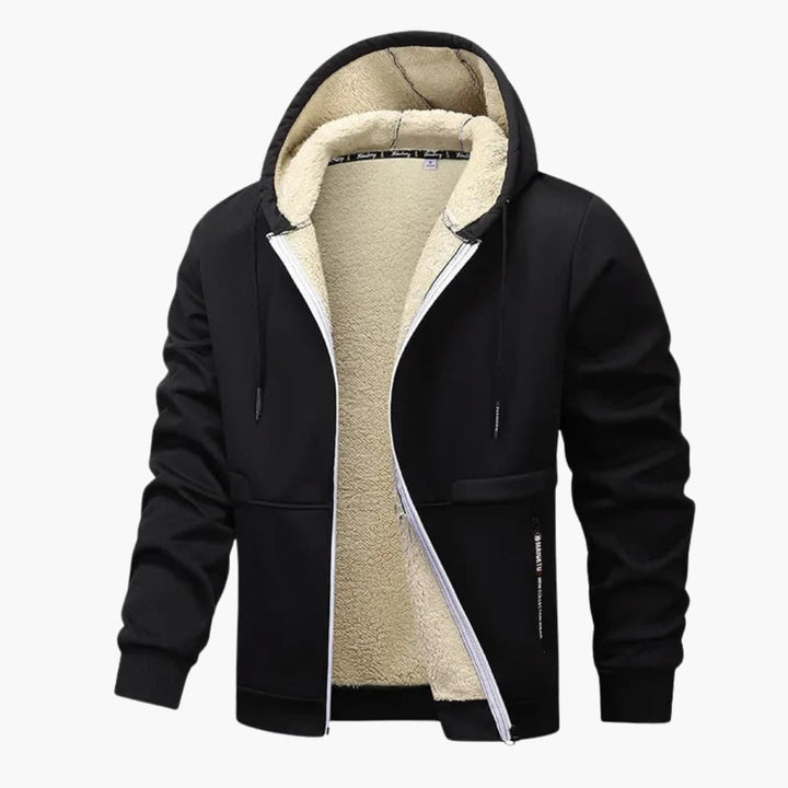 Fleecejacke für Herren mit Reißverschluss und langen Ärmeln