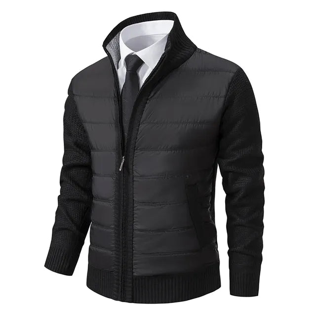 Dieter | Moderne Daunenjacke mit Strickärmeln